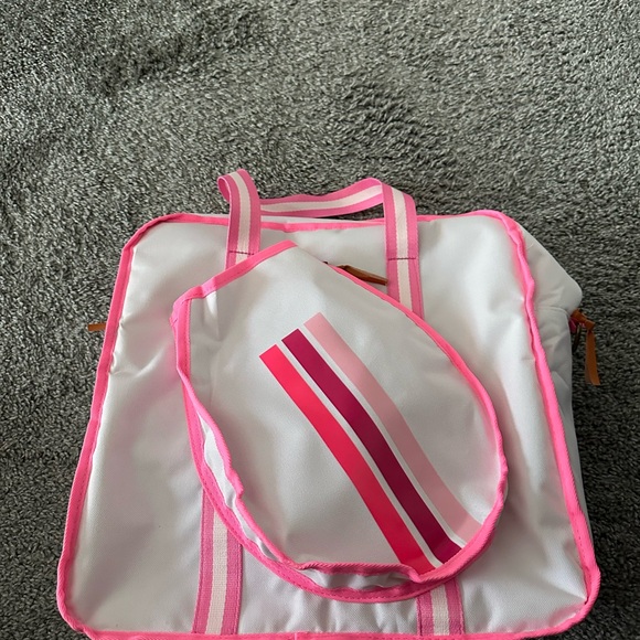 Pickleball Bag - Pink and White - Picture 1 of 3